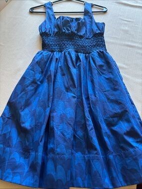 Blue Patterned Dress